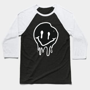 Melting Smiley Baseball T-Shirt